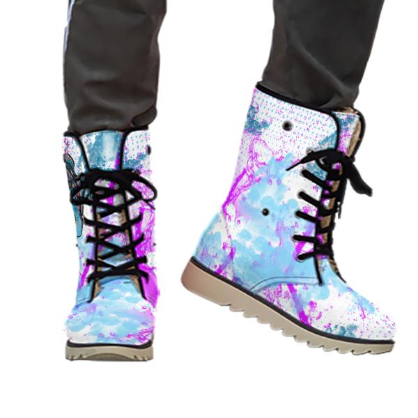 Winterboots mit Hundemotiv Boogie - gefütterte Winterschuhe, Stiefel, bunt, Grösse 35-44, Mix, Mischling, Staffordshire, Staff, AmStaff, SOKA, Familienhunde